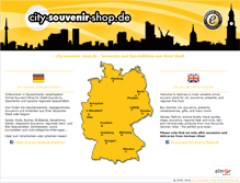 Tablet Screenshot of city-souvenir-shop.de